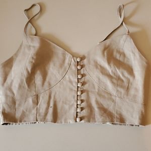 Tan Medium crop top